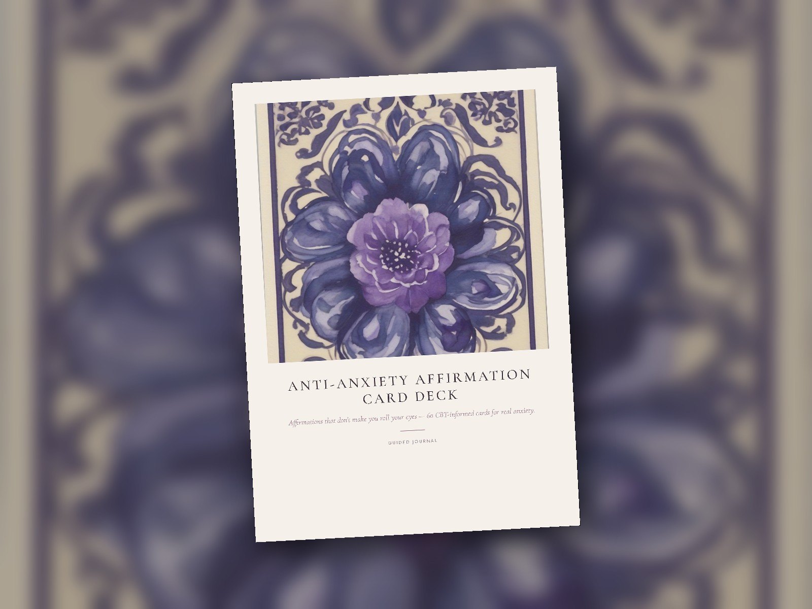 Anti-Anxiety Affirmation Card Deck cover
