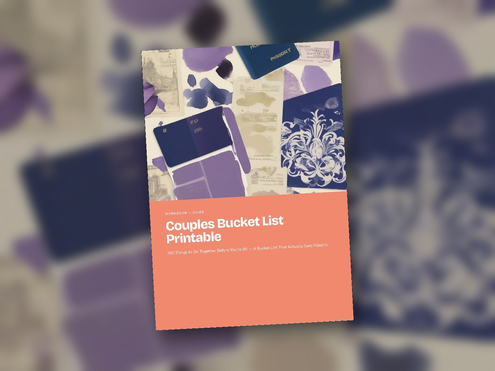 Couples Bucket List Printable cover