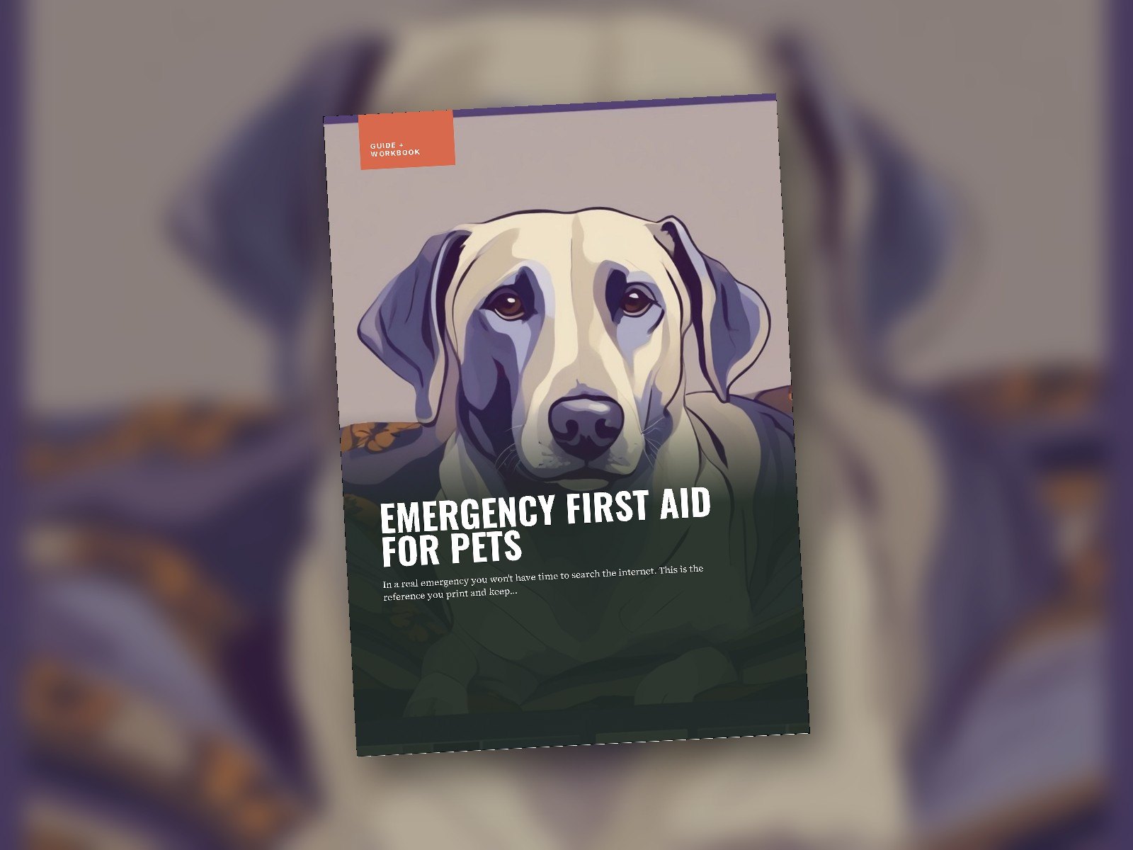 Emergency First Aid for Pets cover