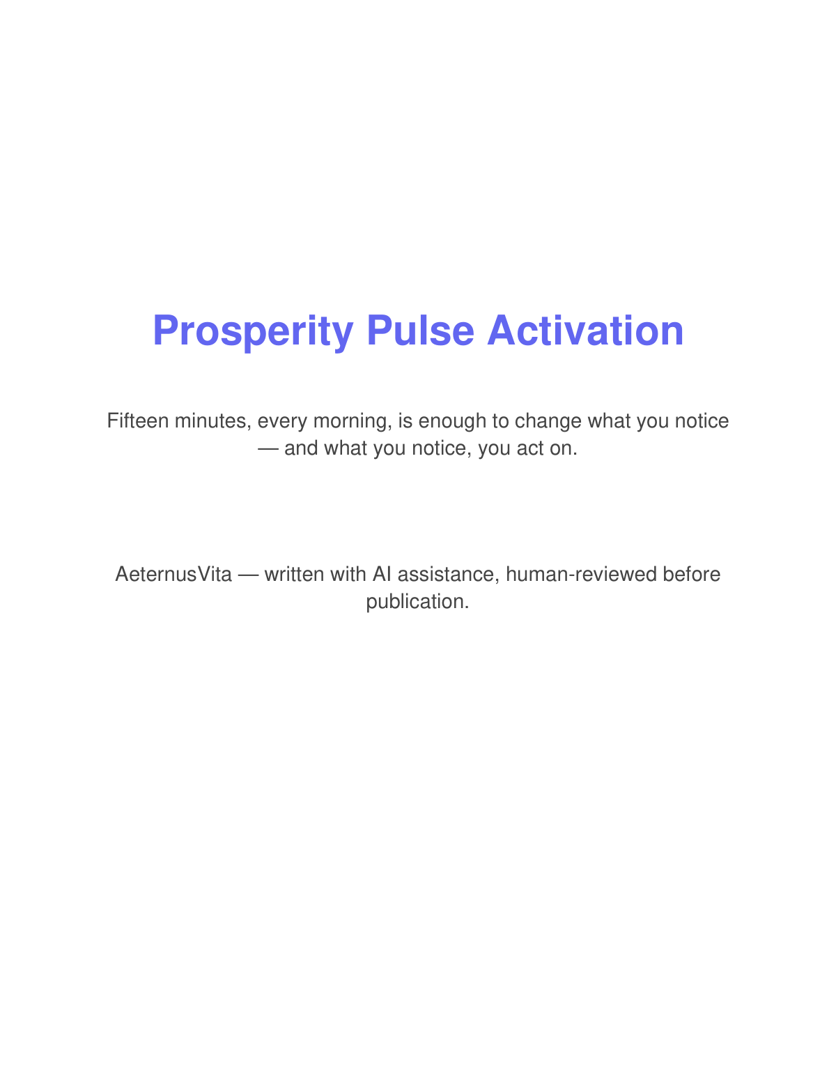 Preview page from Prosperity Pulse Activation