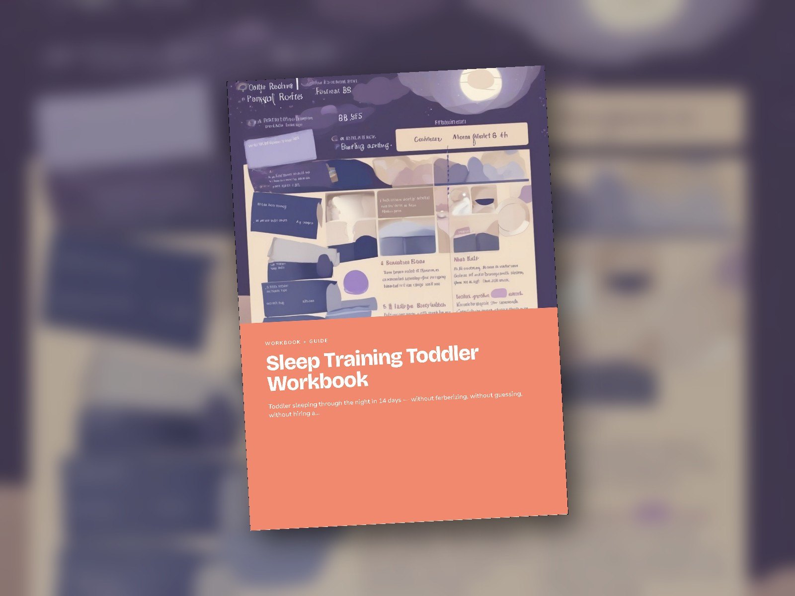 Sleep Training Toddler Workbook cover