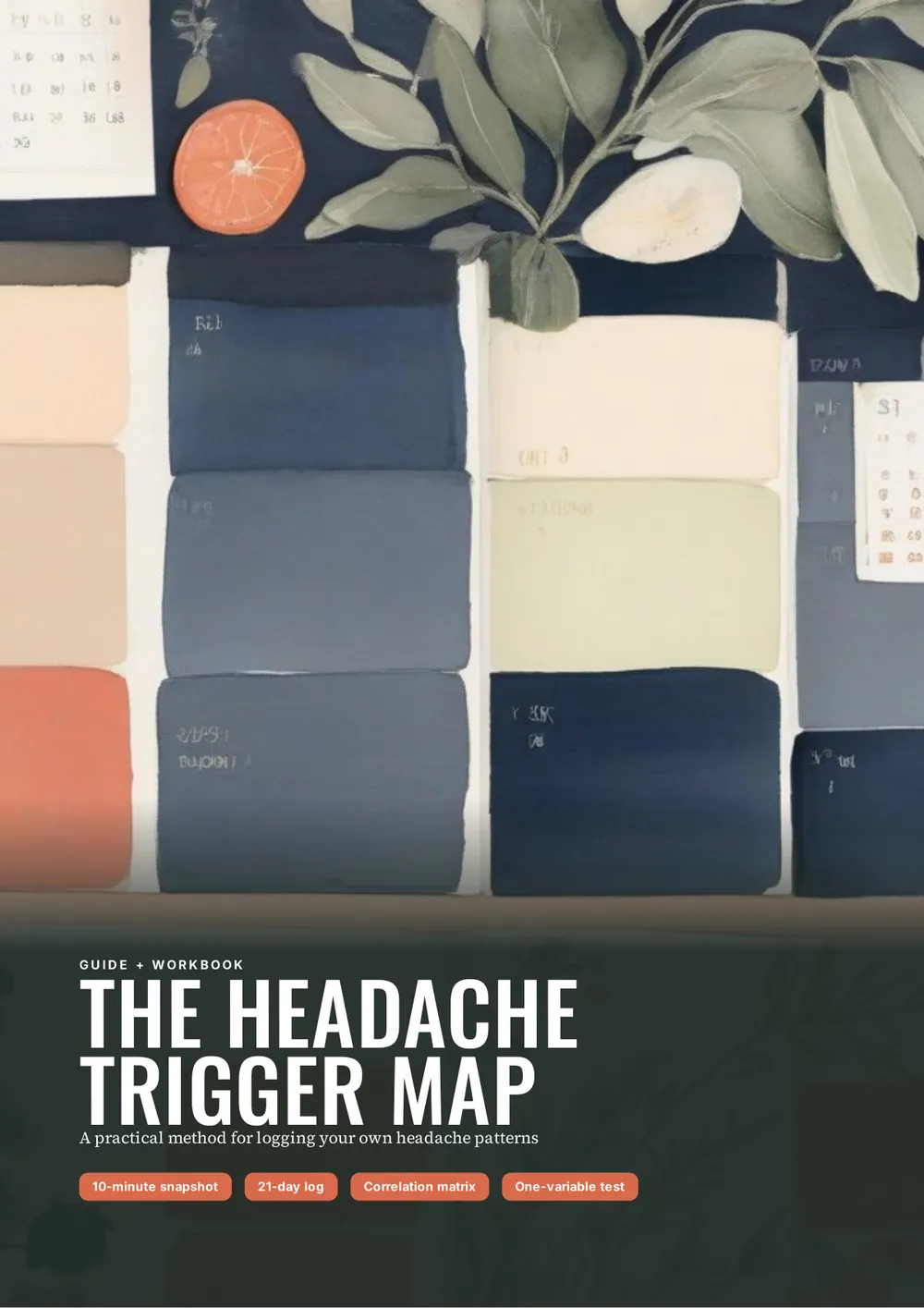 Preview page from The Headache Trigger Map