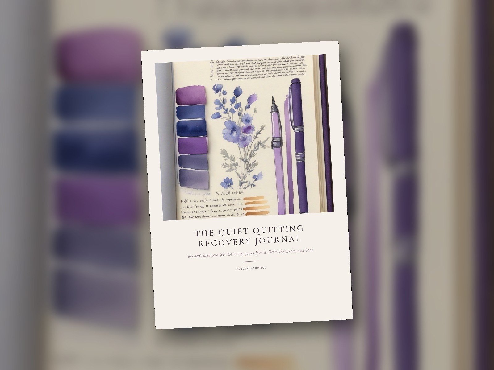 The Quiet Quitting Recovery Journal cover