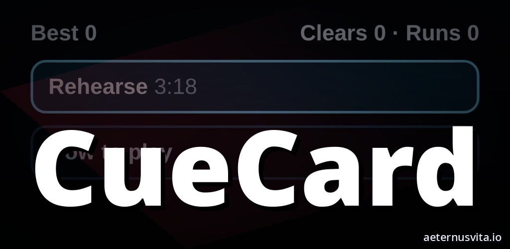 CueCard cover